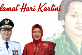 Gubernur Bengkulu Rohidin Mersyah dan istrinya