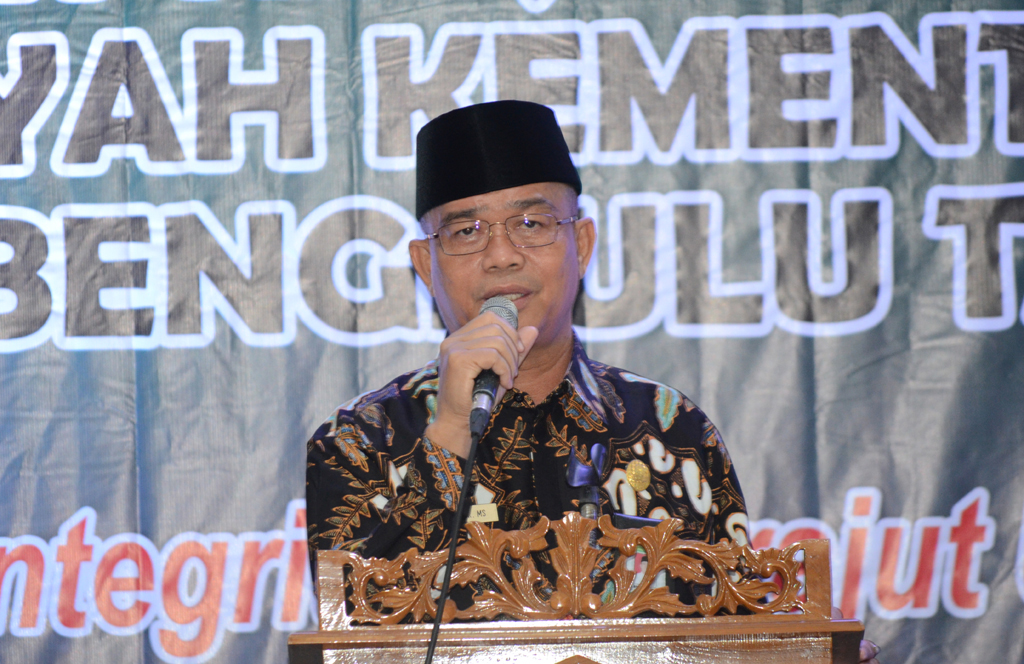 Kepala Kanwil Kementerian Agama (Kemenag) Provinsi Bengkulu, Drs.H.Bustasar MS,M.Pd