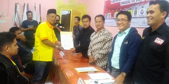 Ketua DPC Partai Berkarya Rekky Syaprianto Menyampaikan Mendaftarkan Bacaleg