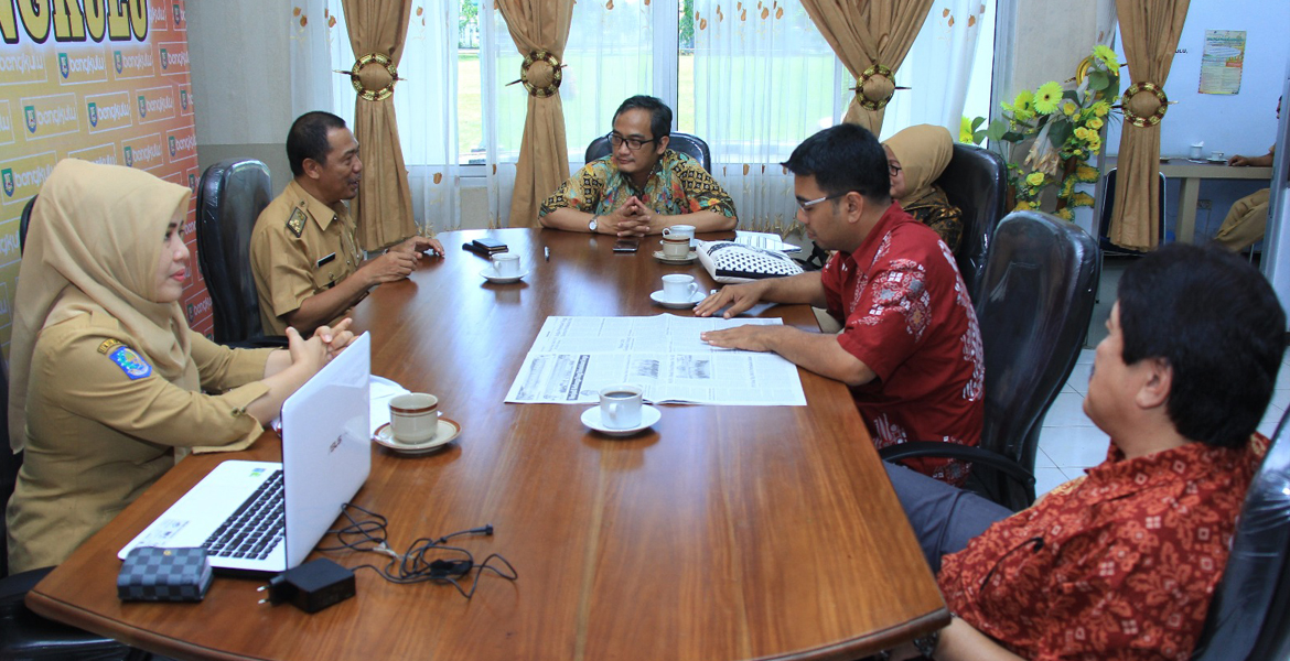 Kunjungan KPK RI di Media Center Pemprov Bengkulu