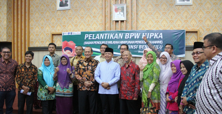 Pelantikan BPW HIPKA Bengkulu periode 2019-2023