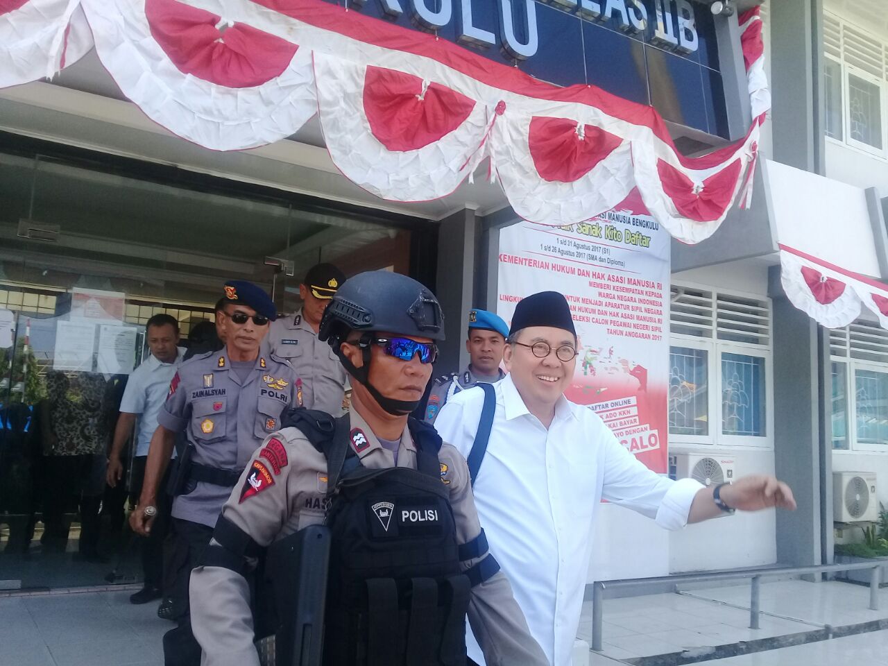 Ridwan Mukti usai menginap di Rutan Malabero