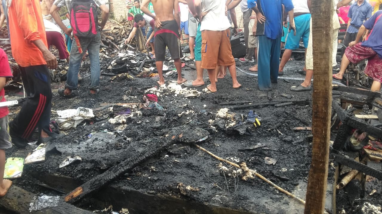 Rumah Korban Kebakaran di Kabupaten Kaur Yang Tidak Bisa Diselamatkan