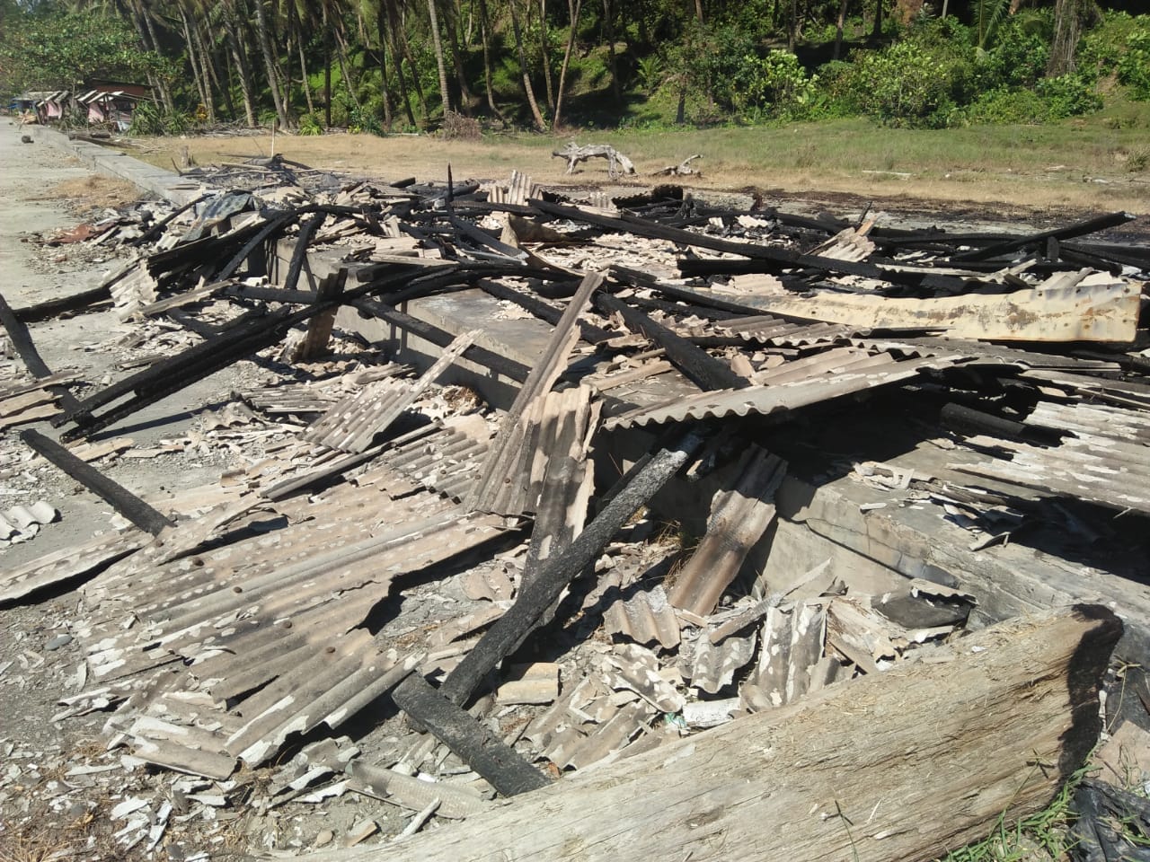 Lokasi Warung Ludes Terbakar