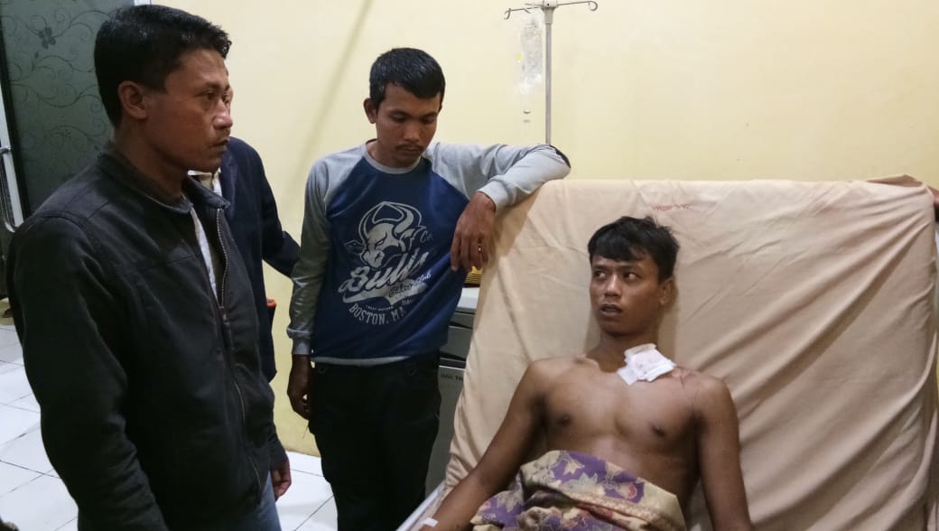 TS (18) menjadi korban penusukan yang tengah dirawat di RSUD Kepahiang