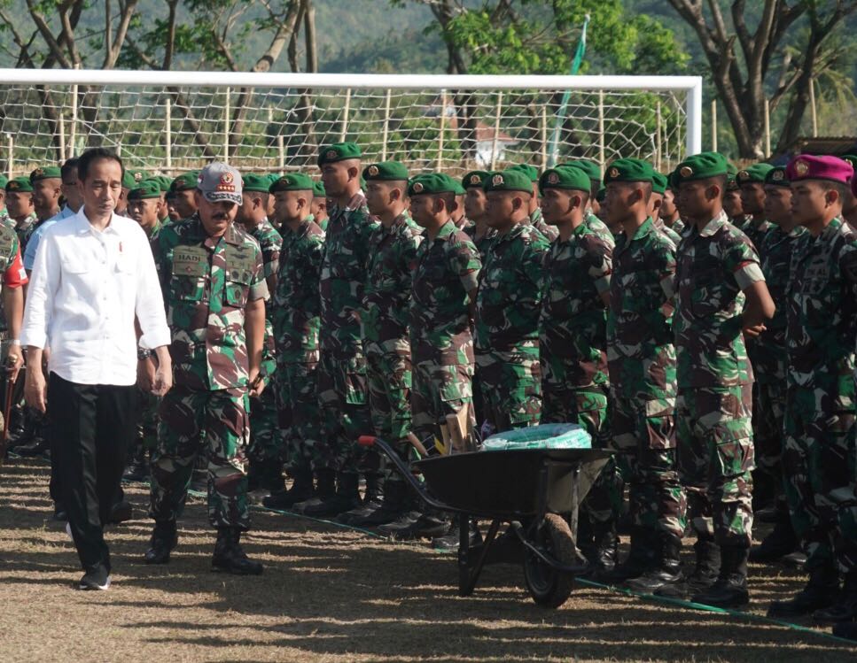 Apel Siaga NTB Bangun Kembali Awali Hari Kedua Presiden di Lombok