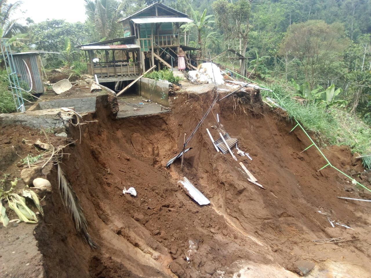 Longsor, Lahan Perkebunan Warga Rusak