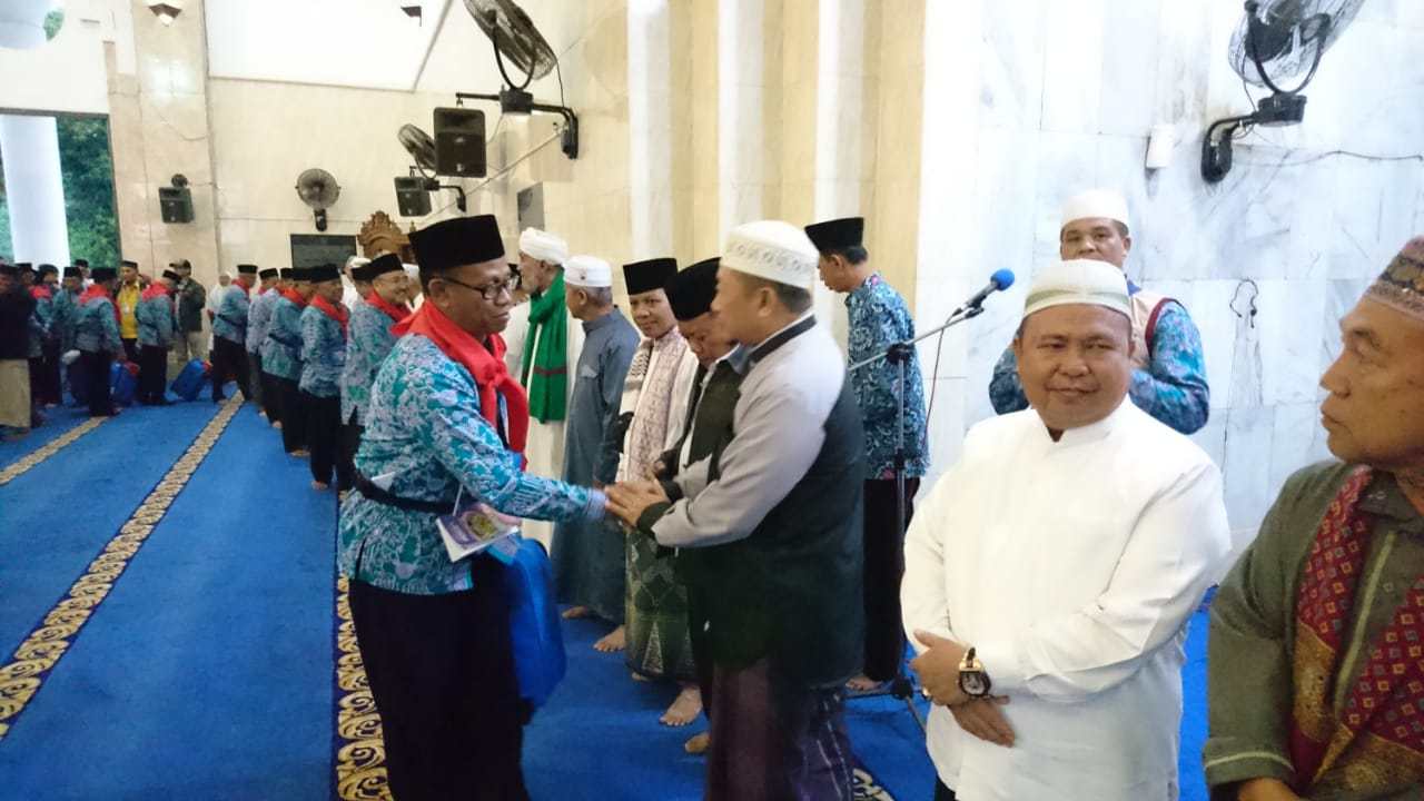 Pelepasan jamaah calon haji Kota Bengkulu (Foto : Kominfo Kota Bengkulu)