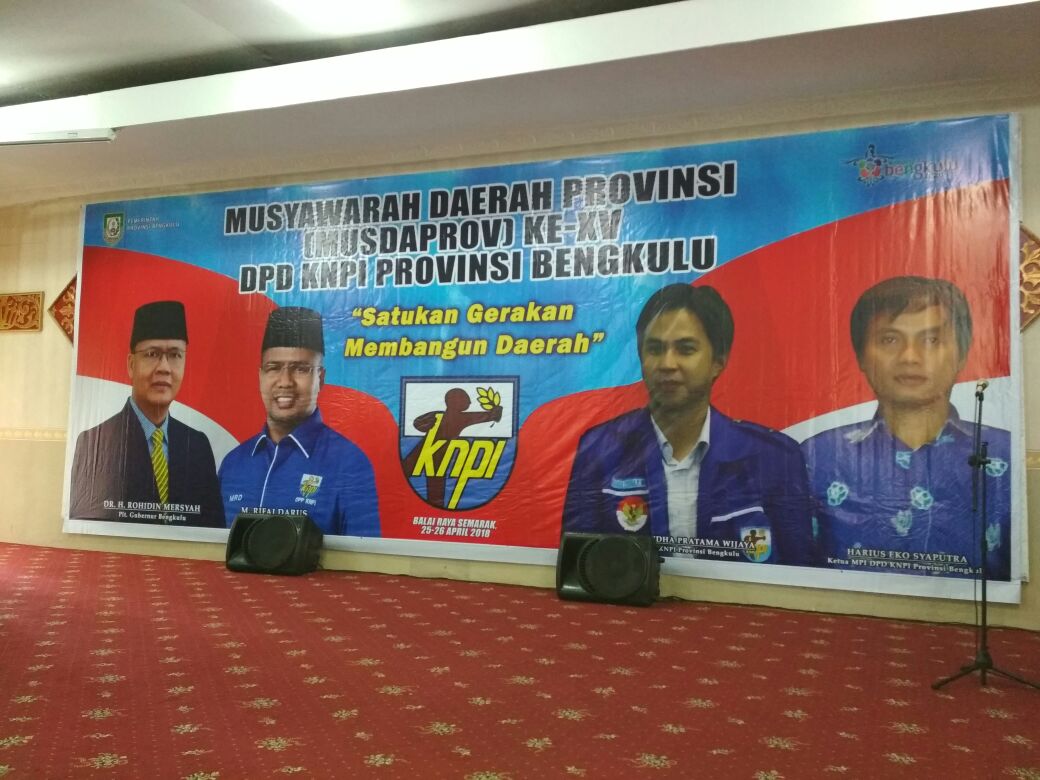 Musda XV KNPI Provinsi Bengkulu digelar di Gedung Daerah