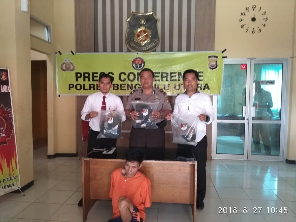 Pelaku diamankan Polisi