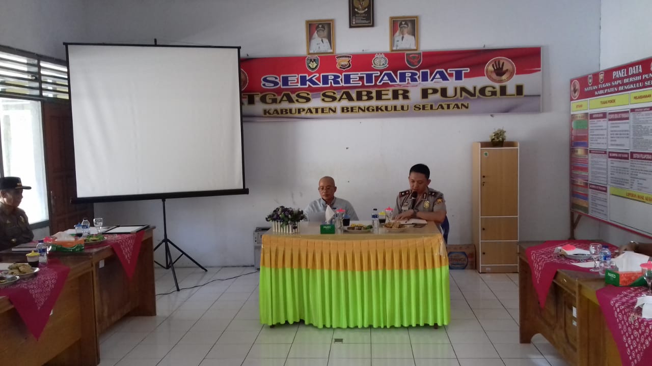 Rapat bersama Tim Saber Pungli Bengkulu Selatan