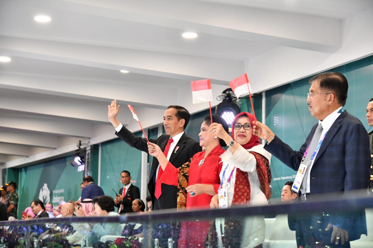Presiden RI Joko Widodo membuka hajatan akbar Asian Games