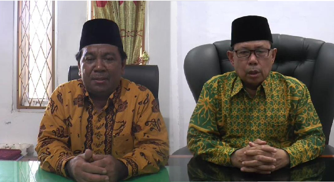 Ketua MUI Provinsi Bengkulu Prof.Rohimin dan ketua pw nu