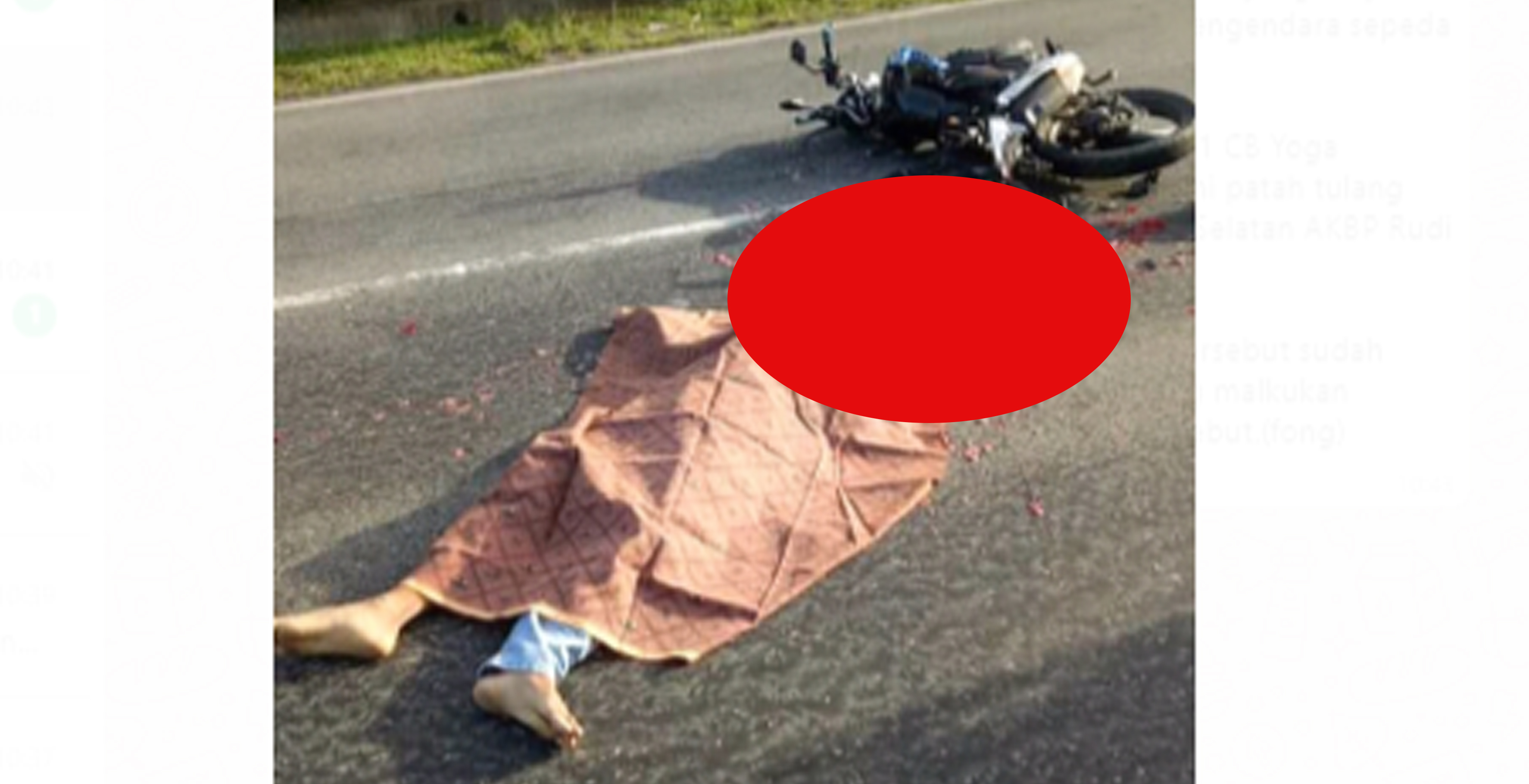 Korban lakalantas tewas ditempat