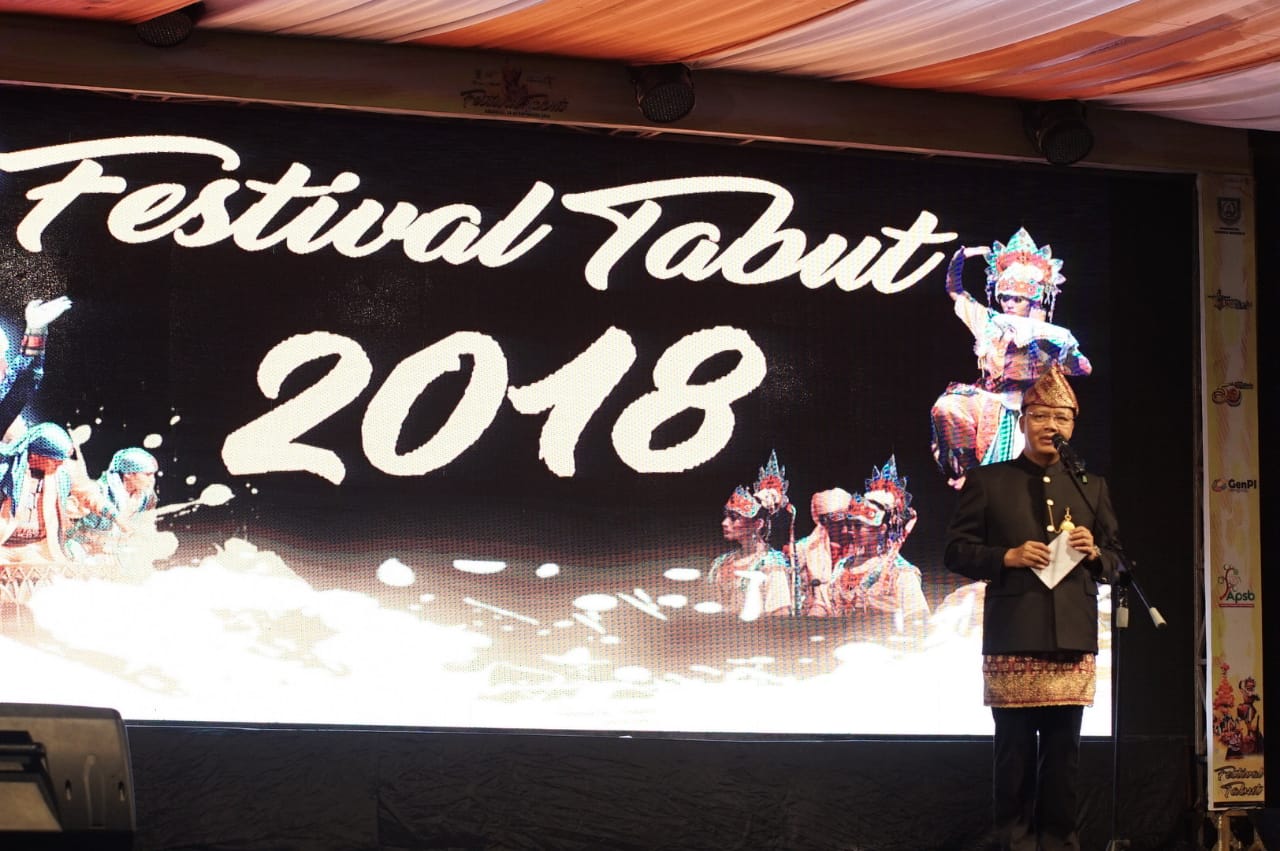 Penutupan Festival Tabut di Bengkulu yang dihadiri Menteri Pariwisata RI Arief Yahya