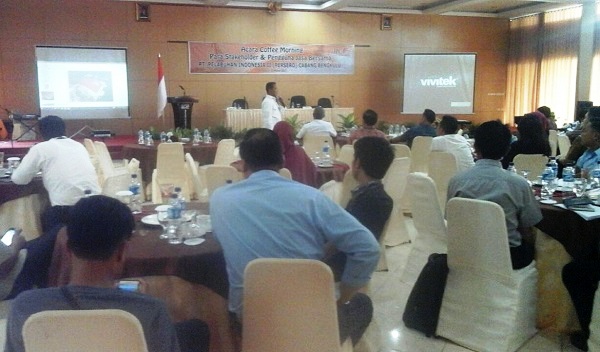 GM PT Pelindo II Cabang Bengkulu saat menyampaikan sambutan