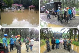 Korem 041/Gamas dan Istansi Lain Cek Lokasi Banjir