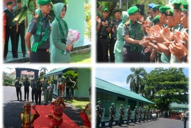 Penyambutan Komandan Baru Korem 041/Gamas