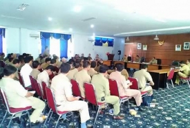 Rapat pembentukan panitia HUT Kab Kaur ke 14