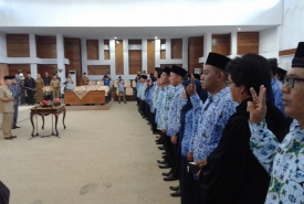 Pengambilan sumpah ratusan ASN Pemprov Bengkulu