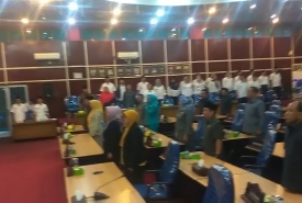 Pegawai RSUD M Yunus Bengkulu saat Ultah RSUD M Yunus Bengkulu