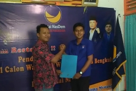 DPD Nasdem Kota Bengkulu menerima pendaftaran bakal calon walikota