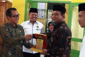 FKKM Kabupaten Pelalawan Riau Disambut Langsung Oleh Kepala MTsN 1 Kota Bengkulu