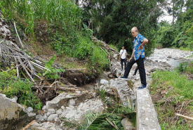 Dinding Saluran Irigasi Ambruk, Puluhan Hektar Sawah di BS Terancam Gagal Panen
