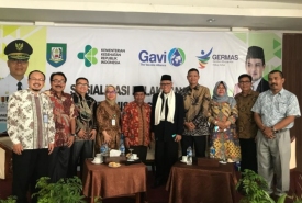 pertemuan sosialisasi imunisasi secara terpadu yang di hadiri oleh Majelis Ulama Indonesia (MUI), Kementerian Agama dan Dinas Pendidikan Provinsi Bengkulu