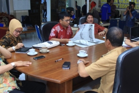 Kunjungan KPK RI di Media Center Pemprov Bengkulu