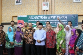 Pelantikan BPW HIPKA Bengkulu periode 2019-2023