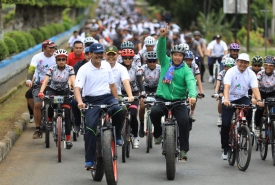 Menpora Imam Nahrawi di Bengkulu Utara (Foto : Raiky)