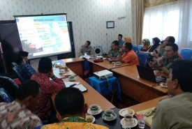 rapat pertemuan antar instansi pemerintah terkait Pengurangan Risiko Bencana (PRB) di Ruang Wakil Walikota, Bentiring, Kamis (2/8/2018).