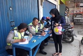 Dirlantas Polda Bengkulu Jum'at (10/8/18) Menggelar Razia di wilayah hukum Provinsi Bengkulu