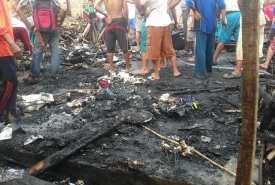 Rumah Korban Kebakaran di Kabupaten Kaur Yang Tidak Bisa Diselamatkan