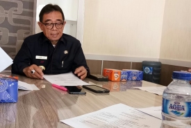 Bupati Kepahiang Dr Ir Hidayattulah Sjahid, MM saat menyampaikan kuota formasi CPNS bagi Pemkab Kepahiang