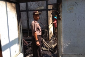Kediaman Milik Warga Bumi Sari Nyaris Ludes Dilalap Api Sabtu (15/9/18)