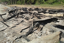 Lokasi Warung Ludes Terbakar