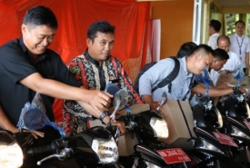Bantu Operasional Tugas PPK, Pemkot Bengkulu Pinjamkan 9 Unit Sepeda Motor