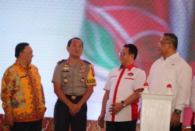 Kapolda Bengkulu Hadiri Pemasangan Listrik Gratis di Kepahiang