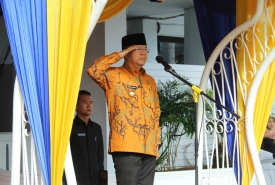 Gubernur Bengkulu Rohidin Mersyah jadi Inspektur Upacara Peringatan Hari Nusantara Tahun 2018