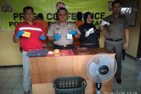 Kapolres Bengkulu Utara  AKBP Ariefaldi WN SH S.Ik, MM menyampaikan hasil pengungkapan kasus pengedar narkoba