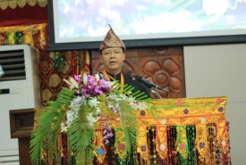 Plt Gubernur Bengkulu Rohidin Mersyah saat paripurna istimewa HUT Provinsi Bengkulu