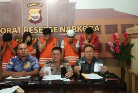 Kedapatan Gunakan Sabu, 5 Orang Ditangkap Polisi
