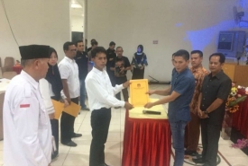 KPU Kabupaten Kepahiang Melantik 3 PPS PAW