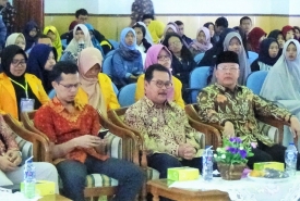 Plt Gubernur Bengkulu Rohidin Mersyah saat menghadiri pekan karya mahasiswa UNIB