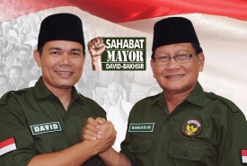 Mayor David suardi dan pasangannya