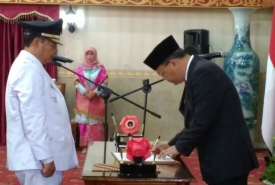 Budiman Ismaun dilantik sebagai Caretaker Wali Kota Bengkulu