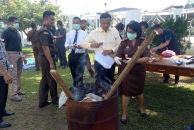 Pemusnahan Barang Bukti