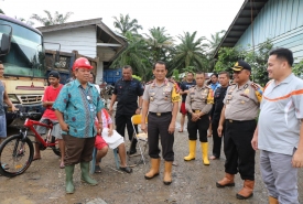 Kapolda Cek Banjir PT Bio